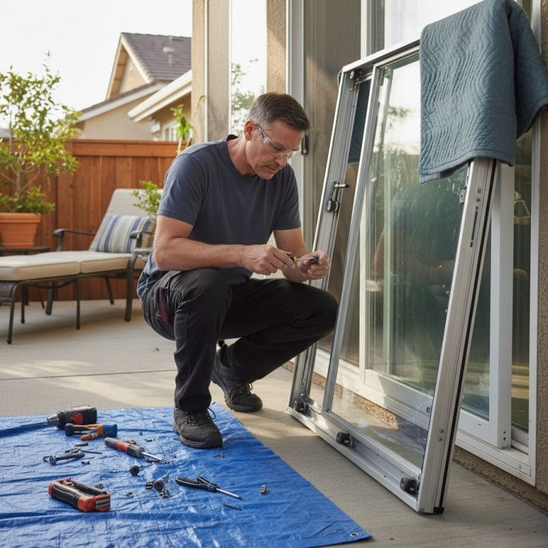 Patio Door Track Repair in Conroe, TX