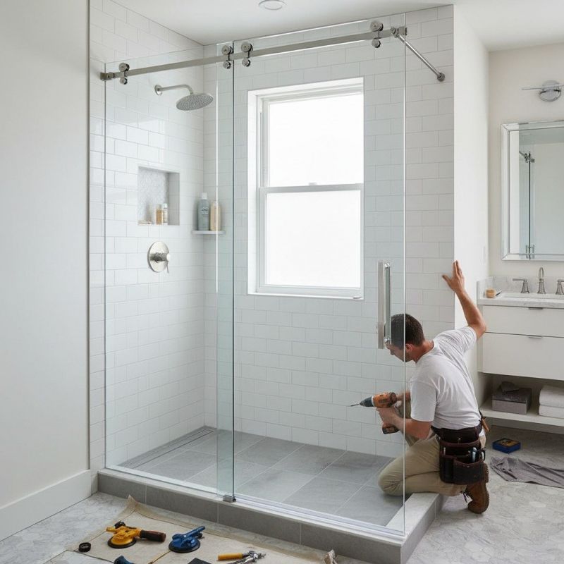 Shower Door Installation in Conroe, TX